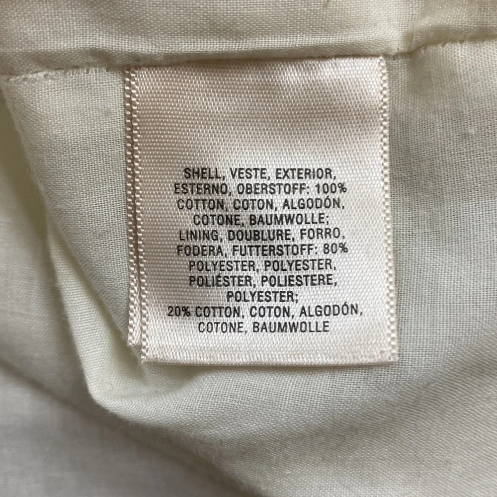 Anthropologie HD in Paris Beige Gingham Ribboned Poplin Dress - Picture 11 of 12